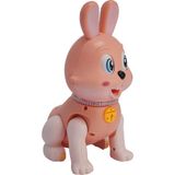 Halley Oyuncak Hareketli Tavşan Robot Sesli, Işıklı ve Pilli 20 cm - Pembe