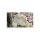 Halley Oyuncak Kıyafetli Peluş İkisi Birarada 60 ve 45 cm Anne Bebek Tavşan Uyku Arkadaşım Pelüş