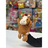 Halley Peluş 25 cm El Kuklası Kahverengi At Kukla - Çok Renkli