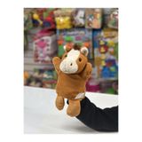 HALLEY Peluş 25 cm El Kuklası Kahverengi At Kukla