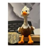 halley pof peluş oyuncak fabrikası Küçük Kahverengi Deve Kuşu Peluş 40cM