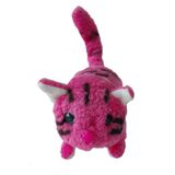 halley pof peluş oyuncak fabrikası Pembe Renk Yürüyen Miyavlayan Kedi Işıklı Sesli Hareketli Peluş Kedi