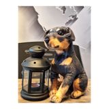 halley pof peluş oyuncak fabrikası SEVİMLİ DOBERMAN KÖPEĞİ 35cM