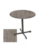 Halley Yuvarlak Esb Masa Çap 80Cm - (Werzalit, Wermodin Ve Allzalit Tabla) - Kahve Oxid