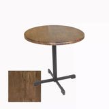 Halley Yuvarlak Esb Masa Çap 80Cm - (Werzalit, Wermodin Ve Allzalit Tabla) - Rustik Dark