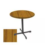 Halley Yuvarlak Esb Masa Çap 90Cm - (Werzalit, Wermodin Ve Allzalit Tabla) - Real Teak