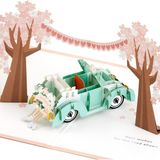 Hallmark Signature Paper Wonder Pop Up Düğün Kartı (Klasik Araba, Yeni Evlenmiş) (5RZH1207) - Çok Renkli