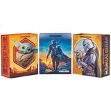 HALLMARK Star Wars The Mandalorian 13" Büyük Hediye Çantası Paketi (3 Torba: Baby Yoda, Mandalorian, Grogu) Doğum Günleri, Noel, Babalar Günü, 4 Mayıs için