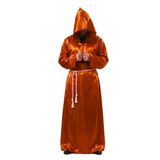 Halloween Büyücü Kostümü Yetişkin Turuncu
