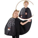 Halloween Cadılar Bayramı Kostümü Kız Çocuk Siyah Pelerin