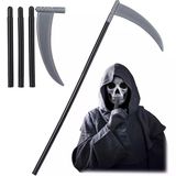 Halloween Cadılar Bayramı Plastik Orak Ölüm Tırpanı 87Cm Halovin Partisi Kostümleri