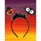 Halloween Cadılar Bayramı Taç Bal Kabağı ve Örümcekli 2li model Parti Aksesuarı