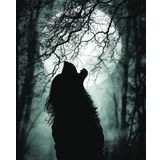 Halloween Composition Notebook Werewolf Howling at the Moon: Notebook for horror fans