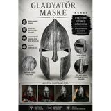 Halloween Gladyatör Maske Eskitme Gümüş Roma Savaşçı Kostüm Cadılar Bayramı Parti Yüz Aksesuarı