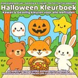 Halloween Kleurboek – Kawaii & Gezellig kleuren voor alle leeftijden: 50 pagina’s met vrolijke pompoenen, spookjes, herfstsnacks en lieve dieren om creatief te ontspannen