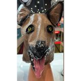 Halloween Köpek Maskesi, Korku Maskesi, Cadılar Bayramı Aksesuarları, Halloween Kostüm Aksesuarı, Şaka Oyunları ve Korku Maskeleri