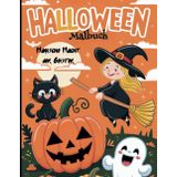 Halloween Malbuch - Magische Nacht der Geister: Malbuch für Kinder im Alter von 4 bis 6 Jahren