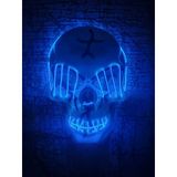 Halloween Maske Kuru kafa Işıklı Laciver Teller