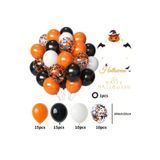 Halloween Parti Balon Seti - Sarı, Siyah, Beyaz Renklerde