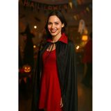 Halloween Pelerin 80CM Kırmzı siyah