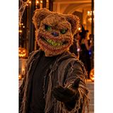 Halloween Peluş Korkunç Ayı Maskesi Kahverengi Kostüm Aksesuarı Cadılar Bayramı Parti Maskesi