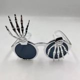 Halloween Plastik İskelet Model Gözlük Gümüş