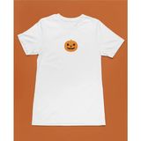 Halloween Pumpkin Face Bal Kabağı Unisex Tişört T-Shirt - Siyah