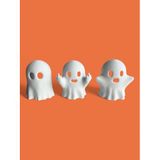 Halloween Seti (Hayalet + Kabak + LED Mum 10 Parça) Cadılar Bayramı Konsepti