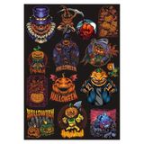 Hallowen Temalı Sticker Set 8 16 Parça Telefon, Tablet, Defter, Laptop Sticker