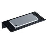 Hallyware Banyo Küçük Cep Telefonu Rafı Paslanmaz Çelik Kaymaz Telefon Tutucu Standı Duvara Monte Küçük Hoparlör Akıllı Telefon Bebek Mendilleri için, Mat Siyah