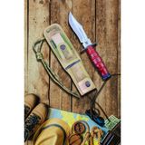 Halmak Outdoor Bıçak Mutfak Bıçak Komando Rambo Kamp Av Bıçak Çakı Kılıflı (25 Cm)