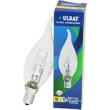 Halojen 28W - E14 Sarı Renk Kıvrık Şeffaf Mum Ampul (4887)