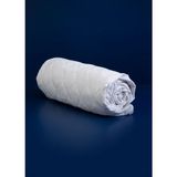 Halsa Areskutan Organik Pamuk Kumaş ve Dolgulu Fitted Alez 150X200 cm - Beyaz - Standart