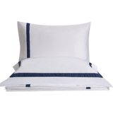 Halsa Klarsynt Lacivert Organik Pamuk Çift Kişilik Nevresim Takımı 200 x 220 cm - Navy - Standart