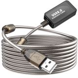 Halsouy USB 2.0 Uzatma Kablosu 50 ft, Tip A-Erkek - A Dişi Aktif Tekrarlayıcı Uzatma Kablosu Oyun Konsolları, Yazıcı, Kamera ile Uyumlu
