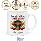 Halter Efsanesi Altın Madalya Rekortmen Sporcu Gururu Baskılı Porselen Kupa Bardak Hediye