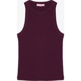 Halter Yaka Basic Fitilli Atlet Mürdüm