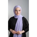 Halven Eflatun Pratik Hazır Geçmeli Şal Şifon Boru Boneli 3001_54
