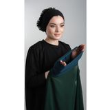 Halven Zümrüt Pratik Hazır Geçmeli Şal Şifon Boru Boneli 3001_37