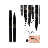 Halvey Çift Taraflı Kalp ve Yıldız Desenli Kalem Eyeliner 2 Adet