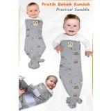 HALZEY Bebek Kundak & Bebek Battaniyesi /moro (ürkütme) Refleksini Azaltır, Uyku Kalitesini Artırır