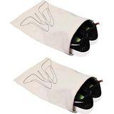 Ham Bez Ayakkabı Torbası 30X40 Cm. 2 Adet (Topuklu Baskılı) - Sarı