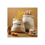 Ham Bez Ekmek Saklama Torbası 30X35 Cm Nefes Alabilir Ham Kumaş, Ağzı Büzgülü