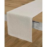 Ham Keten Runner - Krem - 40 x 140 cm