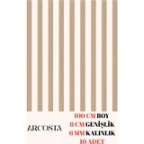 Ham Mdf Iskandinav Duvar Çıtası 6 mm Kalınlık 100 cm Uzunluk 8 cm Genişlik ( 10 Adet ) - 100 X 8 - Ahşap