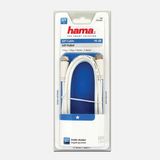 Hama 1.5 mt F Fiş - F Fiş Beyaz 90DB Sat Kablosu