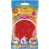 Hama 1000'lik Şeffaf Kırmızı Midi Boncuk