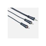 Hama 200721 3.5 mm 2 Rca Stereo 5 mt Siyah Ses Kablosu