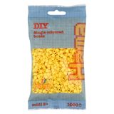 Hama Boncuklu çanta | yakl. 1000 Midi Fuse boncuk | mozaik dekorasyon sanatı ve el işi 5 yaşından büyük çocuklar için | açık sarı