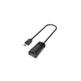 Hama HM.200308 Siyah Adaptör USB B Micro Fiş - USB A Soket Altın Uç Kablo